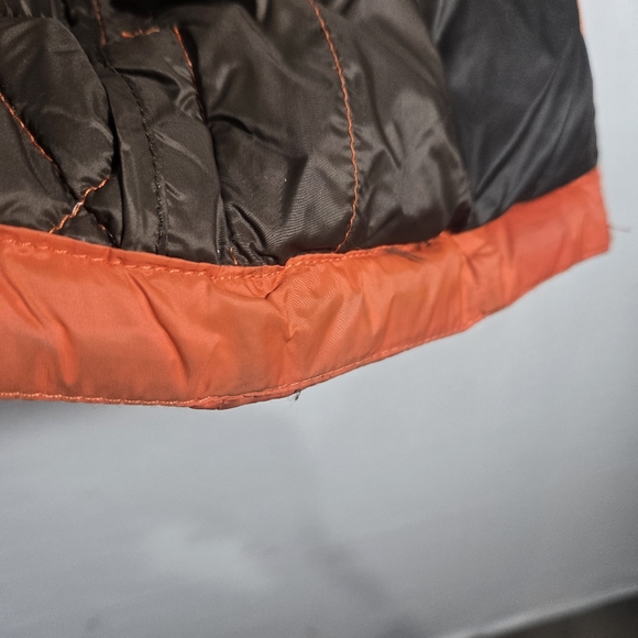 Michael Kors Down Packable Jacket Coat Orange Removable Hood Puffer PL - Picture 16 of 16
